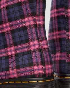Dr. Martens Last Chance Styles*1460 Tartan Lace Up Boots in Pink Multi PINK MULTI — Tartan
