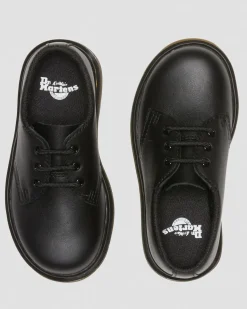 Dr. Martens Toddler & 2-4 Years*1461 Toddler Softy T Leather Oxford Shoes in Black Black — Softy T
