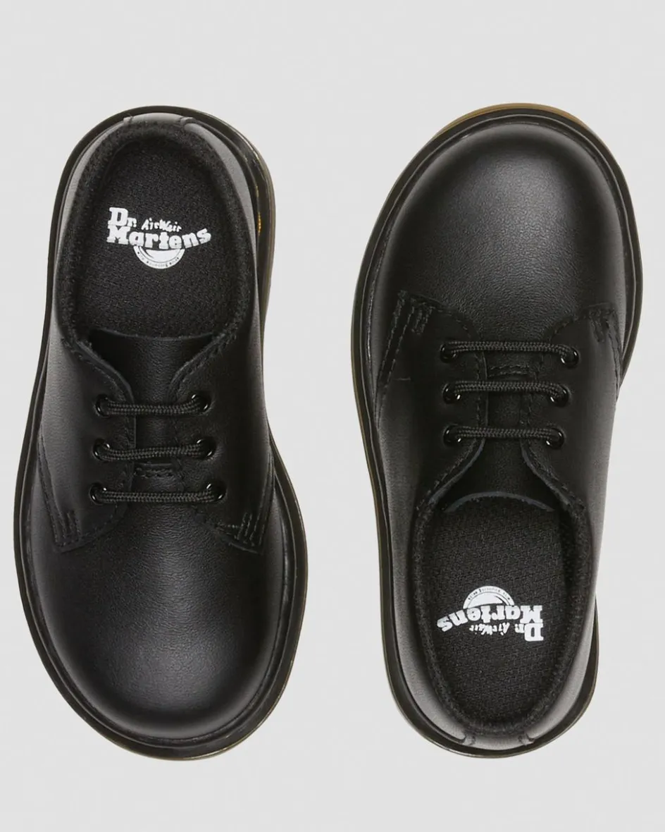 Dr. Martens Toddler & 2-4 Years*1461 Toddler Softy T Leather Oxford Shoes in Black Black — Softy T