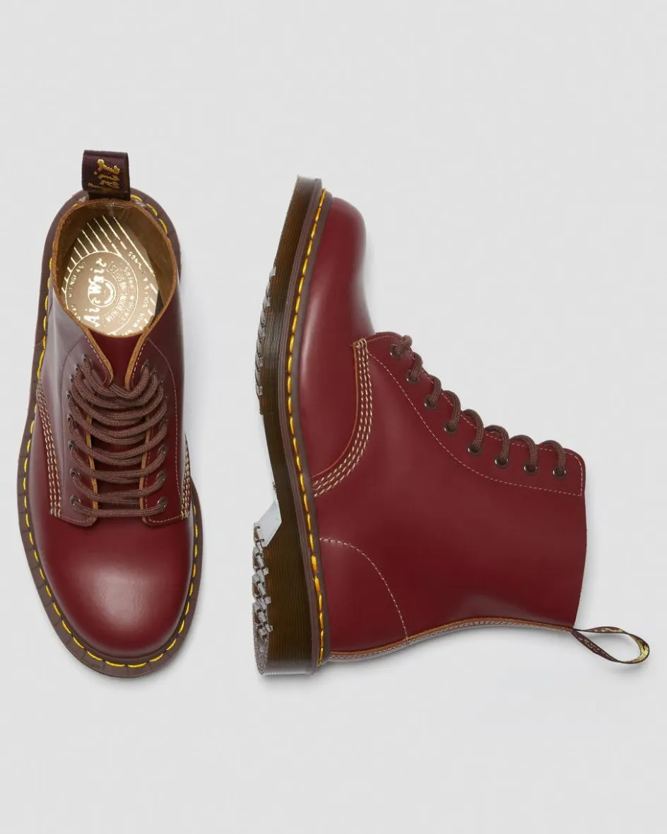 Dr. Martens Originals|Boots*1460 Vintage Made in England Lace Up Boots in Red Red — Quilon