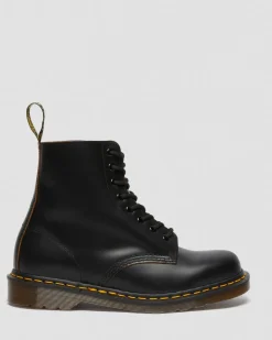 Dr. Martens Originals|Boots*1460 Vintage Made in England Lace Up Boots in Black Black — Quilon