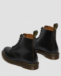 Dr. Martens Originals|Boots*1460 Vintage Made in England Lace Up Boots in Black Black — Quilon