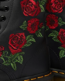 Dr. Martens Originals|New And Featured*1460 Vonda Floral Leather Lace Up Boots in Black Black — Softy T