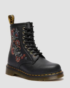 Dr. Martens Last Chance Styles*1460 VONDA TF in Black Black — Genix Nappa