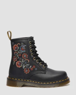 Dr. Martens Last Chance Styles*1460 VONDA TF in Black Black — Genix Nappa
