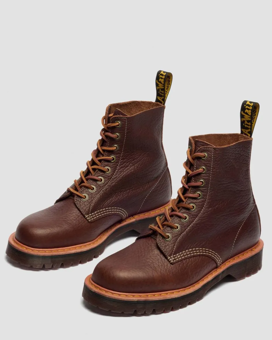 Dr. Martens New And Featured|Boots*1460 Wild Grain Leather Boots in Sepia Brown SEPIA BROWN — Wild Grain
