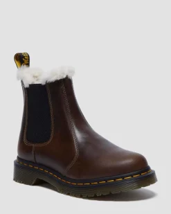 Dr. Martens Originals|Boots*2976 Women's Faux Fur Lined Chelsea Boots in Khaki Khaki — Orleans