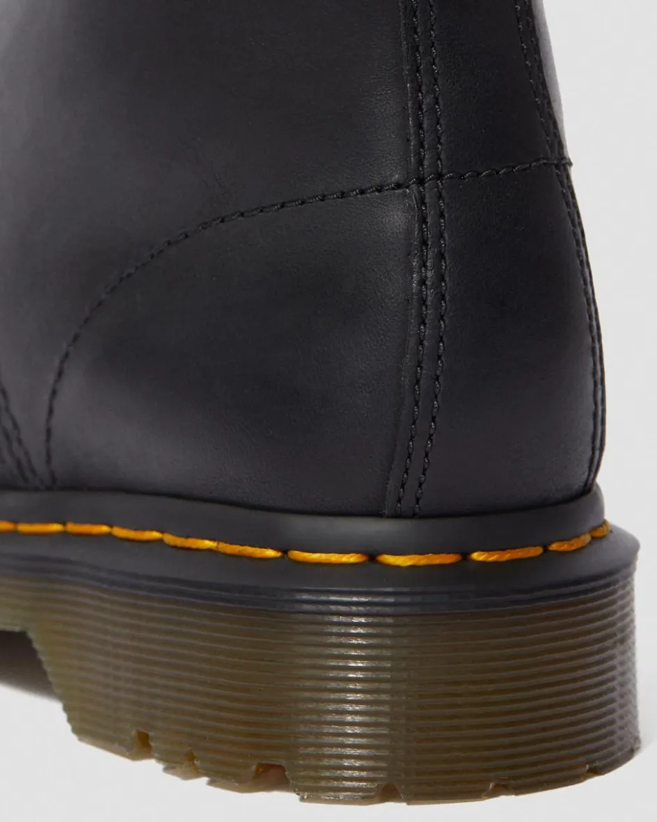 Dr. Martens Originals|Winter Boots*1460 Women's Faux Fur Lined Lace Up Boots in Black Black — Burnished Wyoming