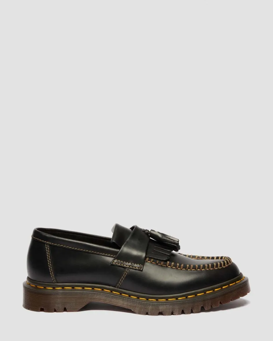 Dr. Martens Shoes|New And Featured*Adrian Orleans Leather Tassel Loafers in Black Black — Orleans