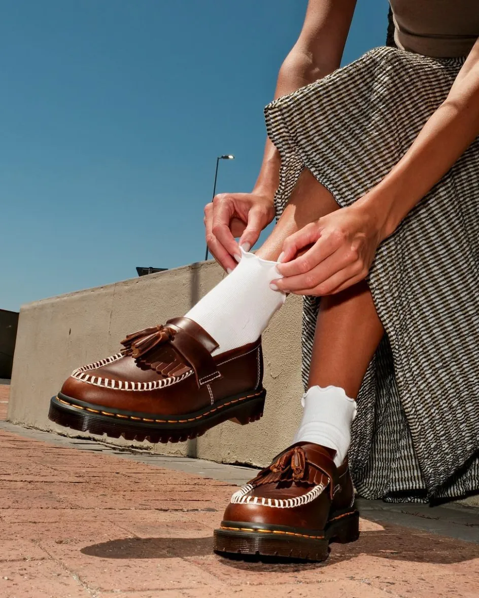 Dr. Martens Shoes|New And Featured*Adrian Orleans Leather Tassel Loafers in Butterscotch Butterscotch — Orleans