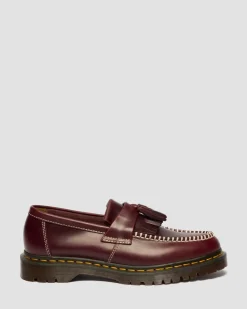 Dr. Martens Shoes|New And Featured*Adrian Orleans Leather Tassel Loafers in Cherry Red CHERRY RED — Orleans