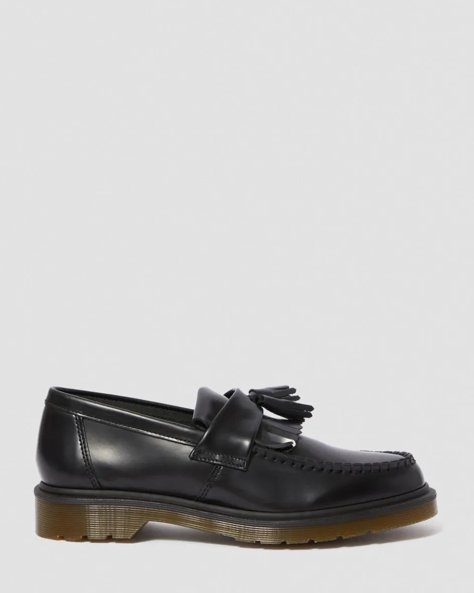 Dr. Martens Shoes|New And Featured*Adrian Smooth in Black Black — Polished Smooth