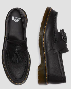Dr. Martens Originals|Shoes*Adrian Women's Virginia Leather Tassel Loafers in Black Black — Virginia