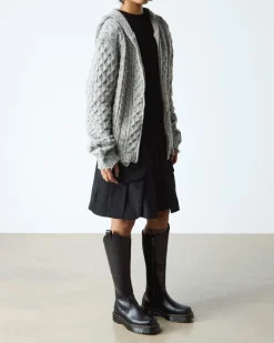 Dr. Martens Last Chance Styles*Amaayah Knee High Leather Boots in Black Black — Orleans
