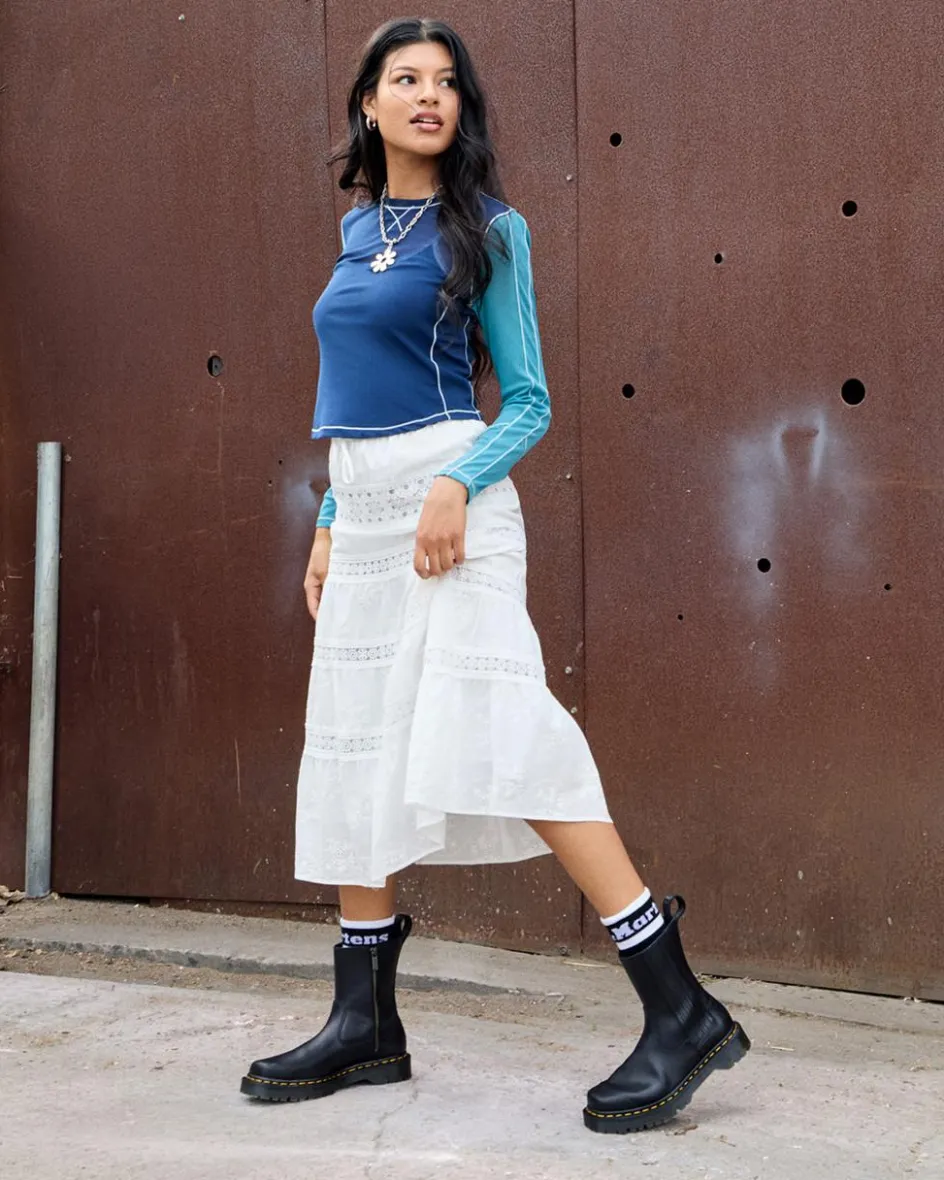 Dr. Martens Last Chance Styles*Amaayah Lo Leather Boots in Black Black — Orleans
