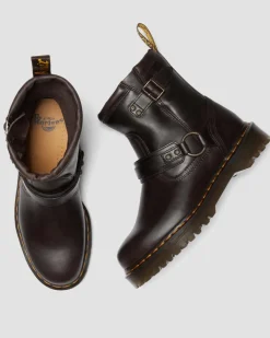 Dr. Martens Last Chance Styles|Last Chance Styles*Anistone Harness in Dark Brown Dark Brown — Crazy Horse