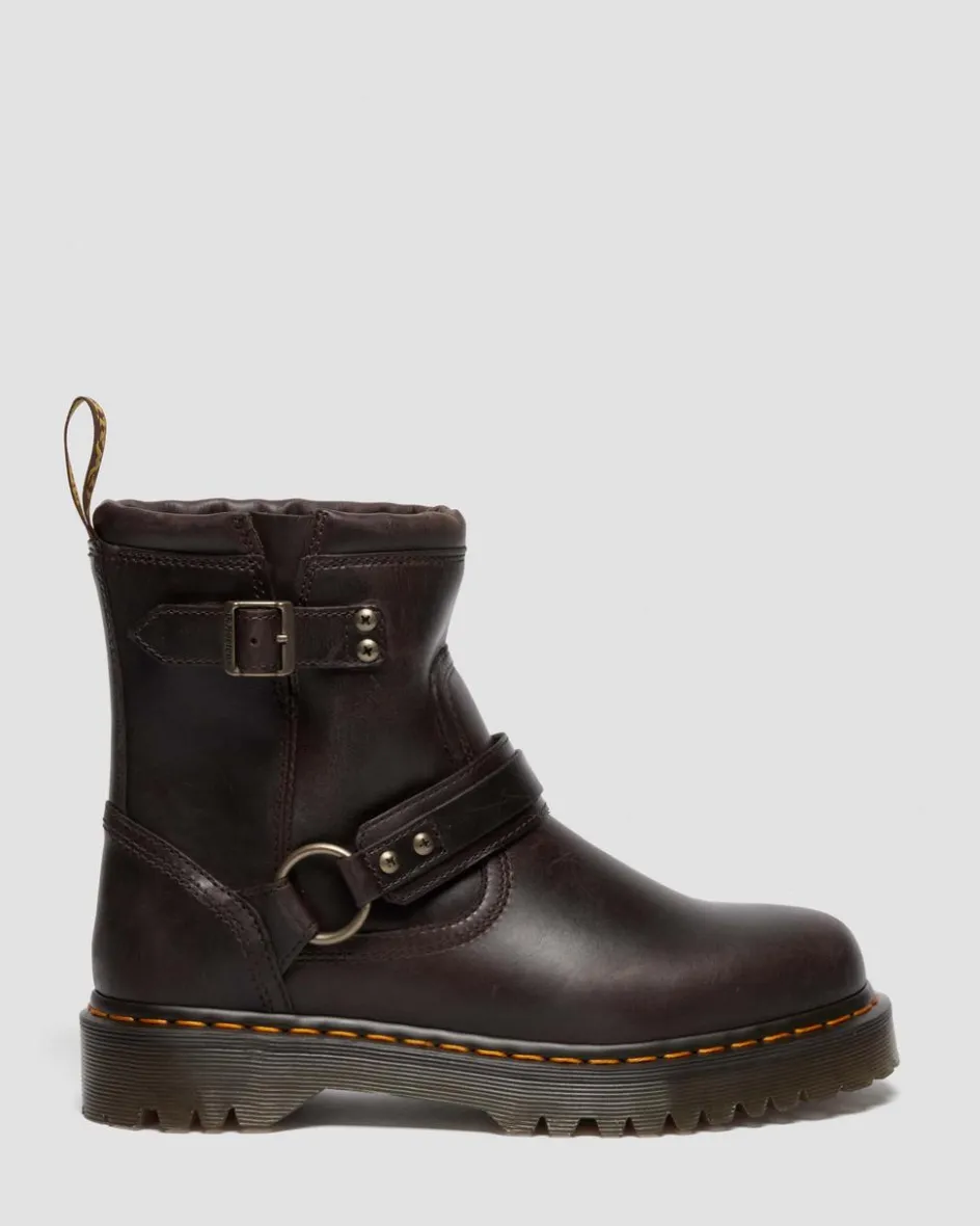 Dr. Martens Last Chance Styles|Last Chance Styles*Anistone Harness in Dark Brown Dark Brown — Crazy Horse