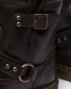 Dr. Martens Last Chance Styles|Last Chance Styles*Anistone Harness in Dark Brown Dark Brown — Crazy Horse