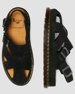 Dr. Martens Last Chance Styles|Last Chance Styles*Archive fisherman suede sandals in Black