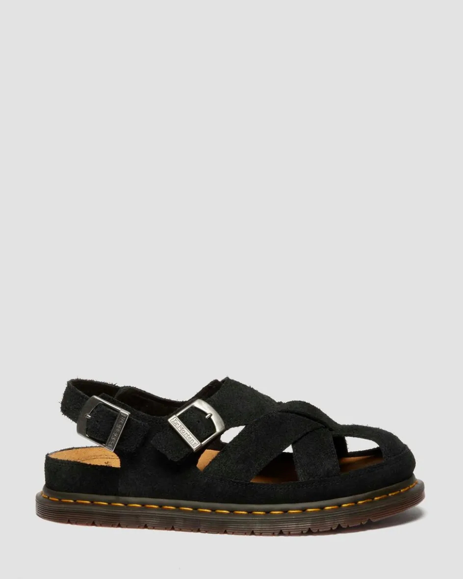 Dr. Martens Last Chance Styles|Last Chance Styles*Archive fisherman suede sandals in Black