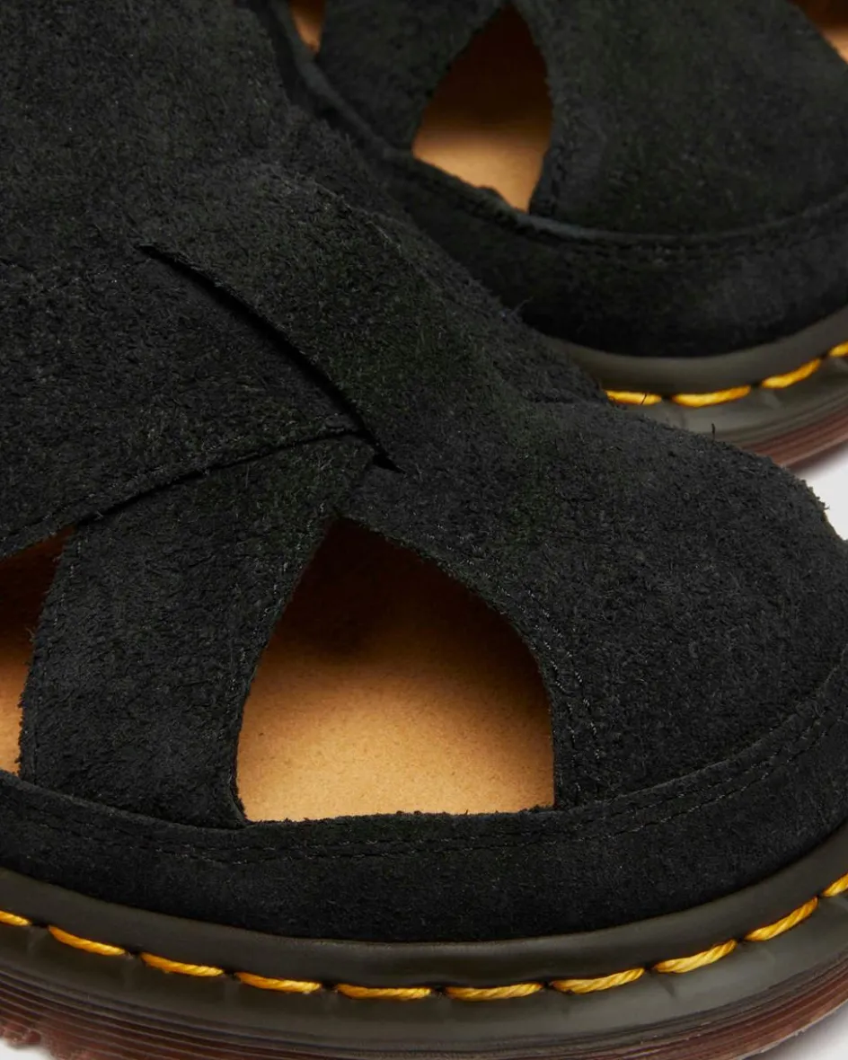 Dr. Martens Last Chance Styles|Last Chance Styles*Archive fisherman suede sandals in Black