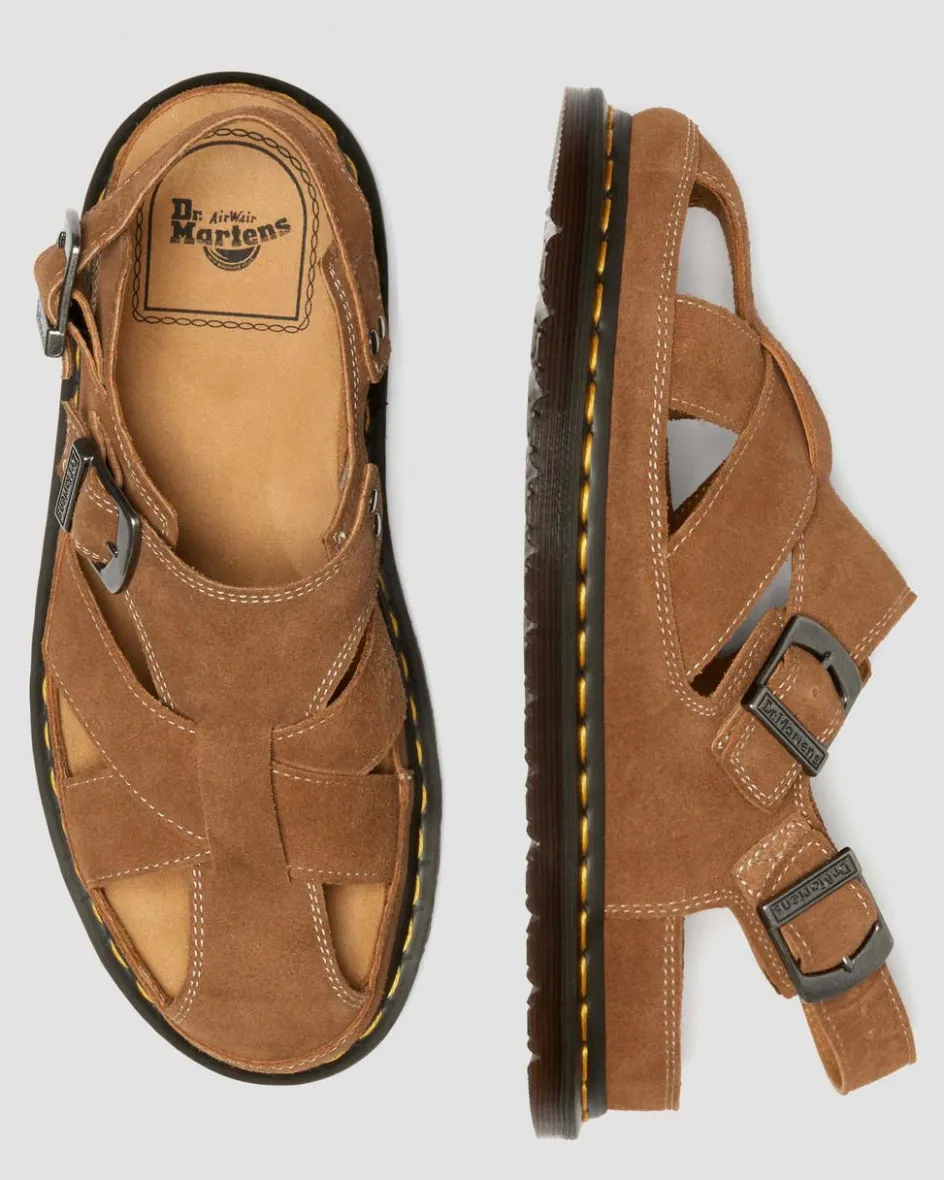Dr. Martens Last Chance Styles|Last Chance Styles*Archive fisherman suede sandals in Natural Tan