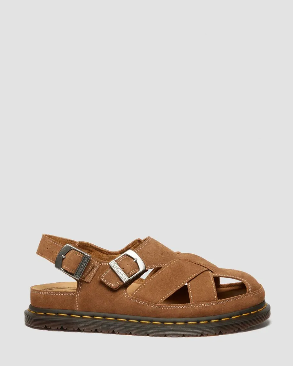 Dr. Martens Last Chance Styles|Last Chance Styles*Archive fisherman suede sandals in Natural Tan