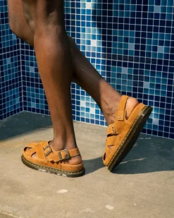 Dr. Martens Last Chance Styles|Last Chance Styles*Archive fisherman suede sandals in Natural Tan