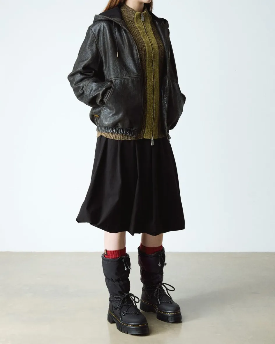 Dr. Martens Winter Boots|Tall And Knee High Boots*Audrick Hi Puffer Boots in Black