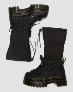 Dr. Martens Winter Boots|Tall And Knee High Boots*Audrick Hi Puffer Boots in Black