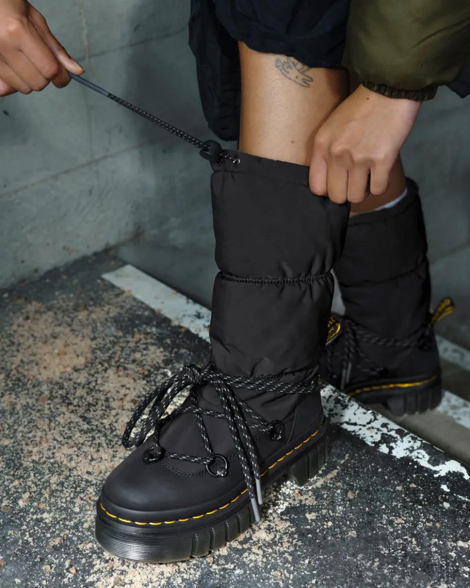 Dr. Martens Winter Boots|Tall And Knee High Boots*Audrick Hi Puffer Boots in Black