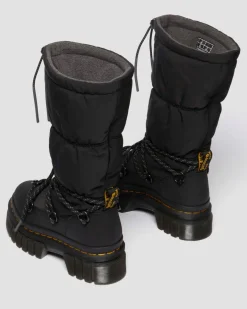 Dr. Martens Winter Boots|Tall And Knee High Boots*Audrick Hi Puffer Boots in Black
