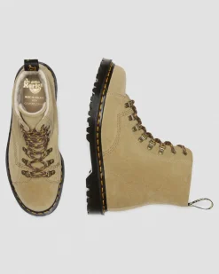 Dr. Martens Last Chance Styles|Last Chance Styles*Barton Made in England Suede Boots in Sand Sand — Repello Calf Suede (Gum Oil)