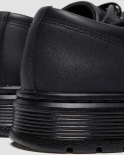 Dr. Martens Shoes|New And Featured*BROOKLINE 6-EYE NAPPA LEATHER SHOES in Black Black — Classic Nappa