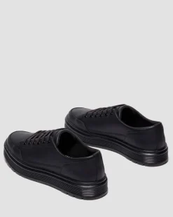 Dr. Martens Shoes|New And Featured*BROOKLINE 6-EYE NAPPA LEATHER SHOES in Black Black — Classic Nappa