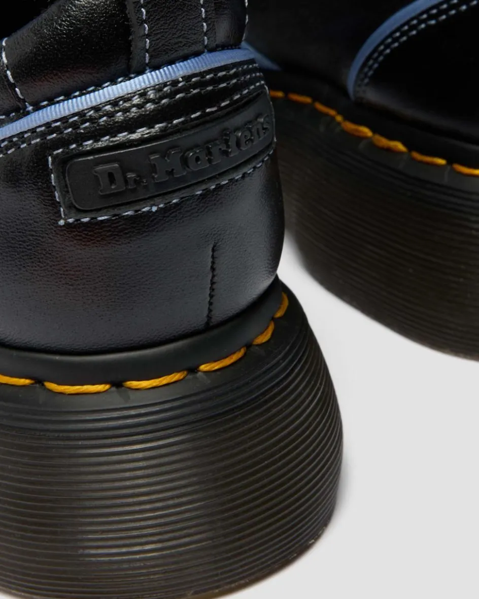 Dr. Martens Buzz: 90S-Inspired Chunky Soles|Shoes*Buzz Ballerina Gloss Leather Shoes in Black BLACK — Milled Gloss