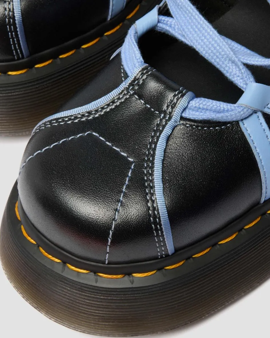Dr. Martens Buzz: 90S-Inspired Chunky Soles|Shoes*Buzz Ballerina Gloss Leather Shoes in Black BLACK — Milled Gloss
