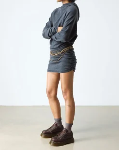 Dr. Martens Shoes|Platform Shoes*Buzz 5-Eye Flower Grizzly Leather Shoes in Dark Brown Dark Brown — Grizzly