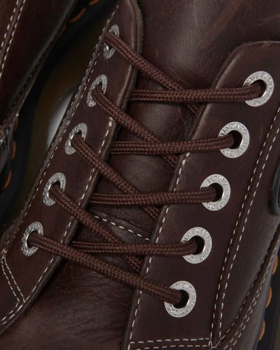 Dr. Martens Shoes|Platform Shoes*Buzz 5-eye Grizzly leather shoes in Dark Brown Dark Brown — Grizzly