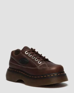 Dr. Martens Shoes|Platform Shoes*Buzz 5-eye Grizzly leather shoes in Dark Brown Dark Brown — Grizzly