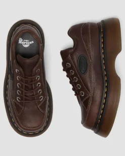 Dr. Martens Shoes|Platform Shoes*Buzz 5-eye Grizzly leather shoes in Dark Brown Dark Brown — Grizzly