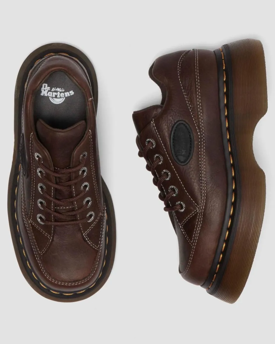 Dr. Martens Shoes|Platform Shoes*Buzz 5-eye Grizzly leather shoes in Dark Brown Dark Brown — Grizzly
