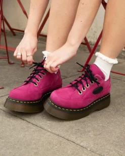 Dr. Martens Last Chance Styles*Buzz 5-Eye in Fuchsia Pink Fuchsia Pink — Milled Nubuck Wp