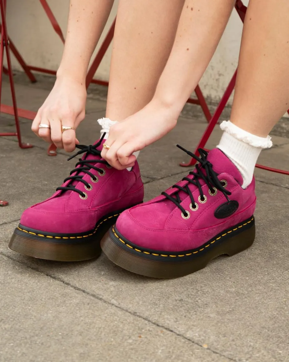 Dr. Martens Last Chance Styles*Buzz 5-Eye in Fuchsia Pink Fuchsia Pink — Milled Nubuck Wp