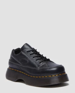 Dr. Martens Shoes|Platform Shoes*Buzz 5-eye Milled Nappa Leather Shoes in Black Milled Nappa BLACK MILLED NAPPA — Milled Nappa
