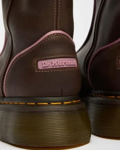 Dr. Martens Buzz: 90S-Inspired Chunky Soles|New And Featured*Buzz Hi Wyoming Leather Boots in Dark Brown Dark Brown — Wyoming