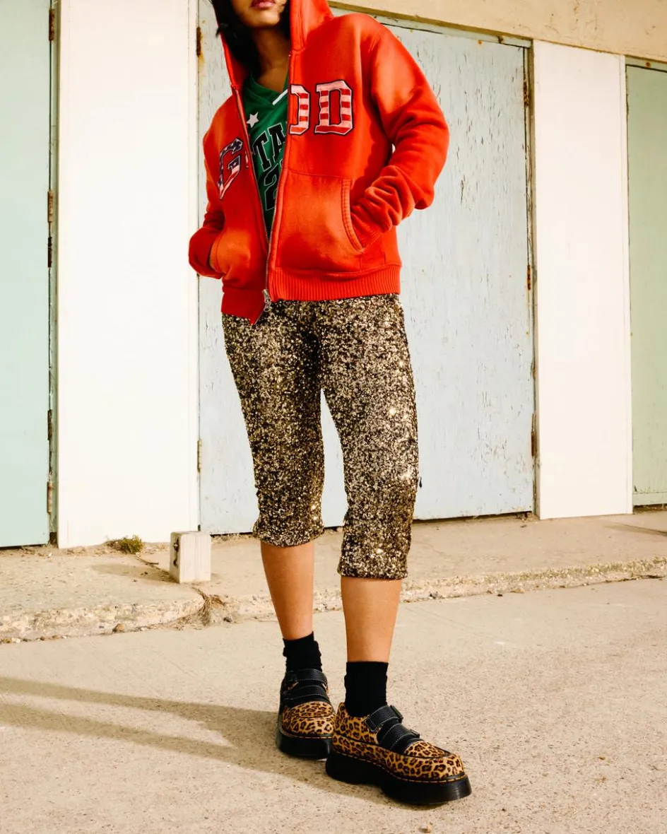Dr. Martens Last Chance Styles*Buzz leopard Mary Jane shoes in Light Tan