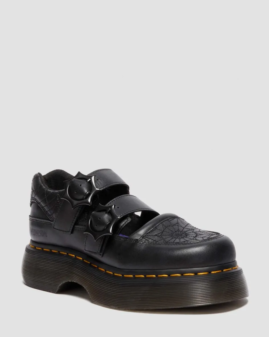 Dr. Martens Collaborations|Collaborations*Buzz Mary Jane Wednesday Shoes in Black Black — Nappa Lux