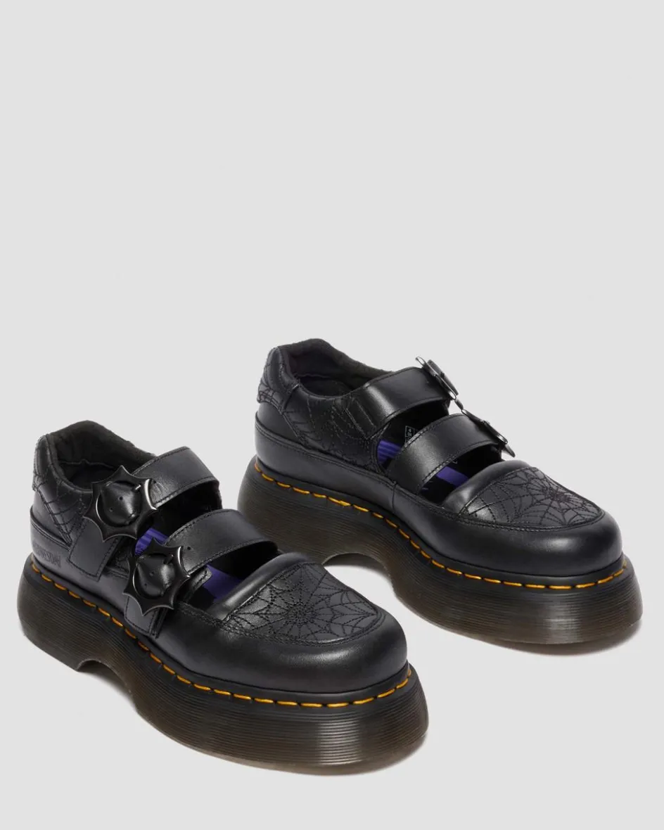 Dr. Martens Collaborations|Collaborations*Buzz Mary Jane Wednesday Shoes in Black Black — Nappa Lux