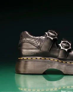 Dr. Martens Collaborations|Collaborations*Buzz Mary Jane Wednesday Shoes in Black Black — Nappa Lux